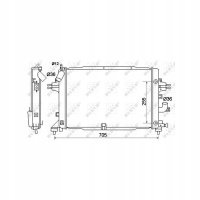 радиатор nrf opel astra l70l48l35