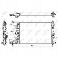 радиатор nrf opel astra j | vauxhall astra j