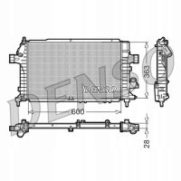 Радиатор denso opel astra l48l35l08