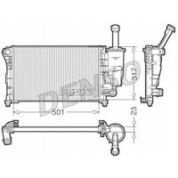 Радиатор двигателя fiat oe 51780659