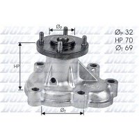 водяной насос dolz opel комбо 1.7 d