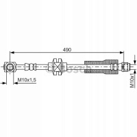 тормозной шланг bosch opel insignia g09a