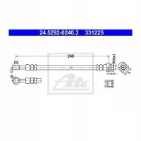тормозной шланг ate nissan qashqai j10 jj10