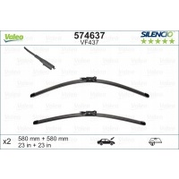 valeo щетки стеклоочистителей silencio xtrm vm437x2