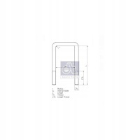 зажим рессоры dt spare parts volvo f 10 f 12