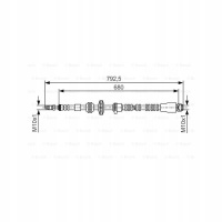 тормозной шланг bosch bmw 5 f10 f18f11f07