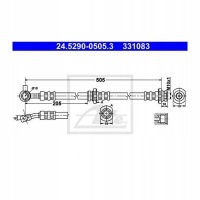 тормозной шланг ate nissan x - trail t30