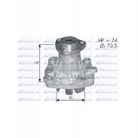 водяной насос dolz opel frontera 5mwl45sud2