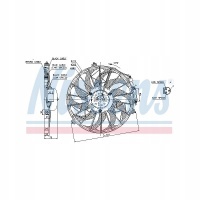 вентилятор nissens bmw 3 e36 5 e34 7 e32