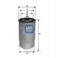 топливный фильтр ufi fiat freemont jf | джип