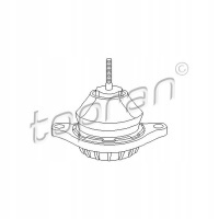 подушка коробки topran volkswagen passat 32b | audi 80