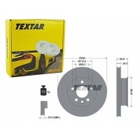 textar тормозные диски спереди 92056000