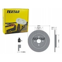textar тормозные диски сзади 92161903