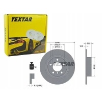 textar тормозные диски сзади 92294003