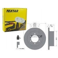 textar тормозные диски сзади 92093100