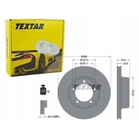 textar тормозные диски спереди 92061300