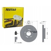 textar тормозные диски спереди 92063000