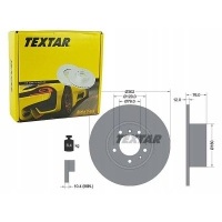 textar тормозные диски спереди 92042103