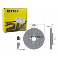 textar тормозные диски спереди 92196703