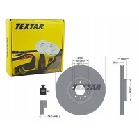 textar тормозные диски спереди 92256003
