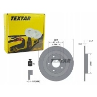 textar тормозные диски сзади 92252603