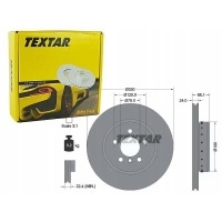 textar тормозные диски спереди 92265825