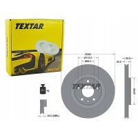 textar тормозные диски сзади 92137103