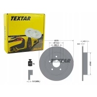 textar тормозные диски сзади 92222300