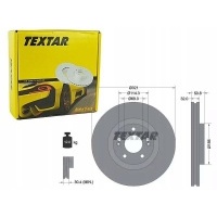 textar тормозные диски спереди 92221700
