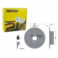textar тормозные диски сзади 92237103