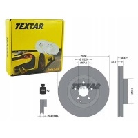 textar тормозные диски спереди 92119905