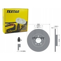 textar тормозные диски сзади 92267303