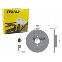 textar тормозные диски спереди 92175103