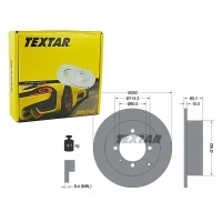textar тормозные диски сзади 92104000