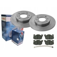 диски + тормозные колодки bosch передние peugeot 106 i ii 205