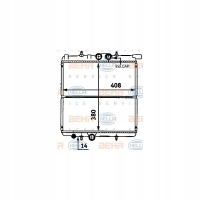 радиатор hella peugeot 206 2a / csw2d2e / k