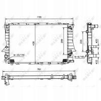 радиатор nrf audi a6 4a c4 c44a2c44a5