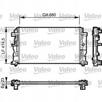 радиатор valeo volkswagen crafter 2e2f