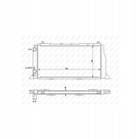 радиатор nrf audi 80 89 89q 8a b3 90 89