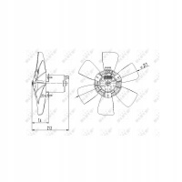 вентилятор радиатора nrf volkswagen гольф 19e