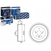 комплект тормозных барабанов [bosch]