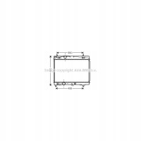 Радиатор ava quality cooling toyota