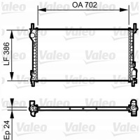 радиатор valeo форд transit p65 p70 p80
