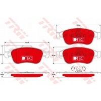 колодки передние trw renault megane 3 1.6 bifuel