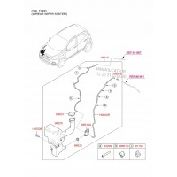 Бачок омывателя hyundai i10 2014 - новый oem