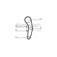 комплект грм continental ctam volkswagen lupo 6x1