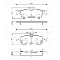 колодки торм передние bosch honda civic ix 1.6 i - dtec