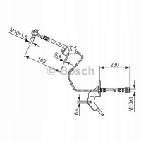 тормозной шланг bosch opel meriva x03b
