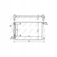 радиатор nrf audi a6 4fh c64f2 c64f5 c6