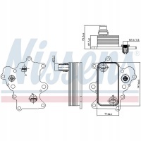 Масляный радиатор nissens fiat